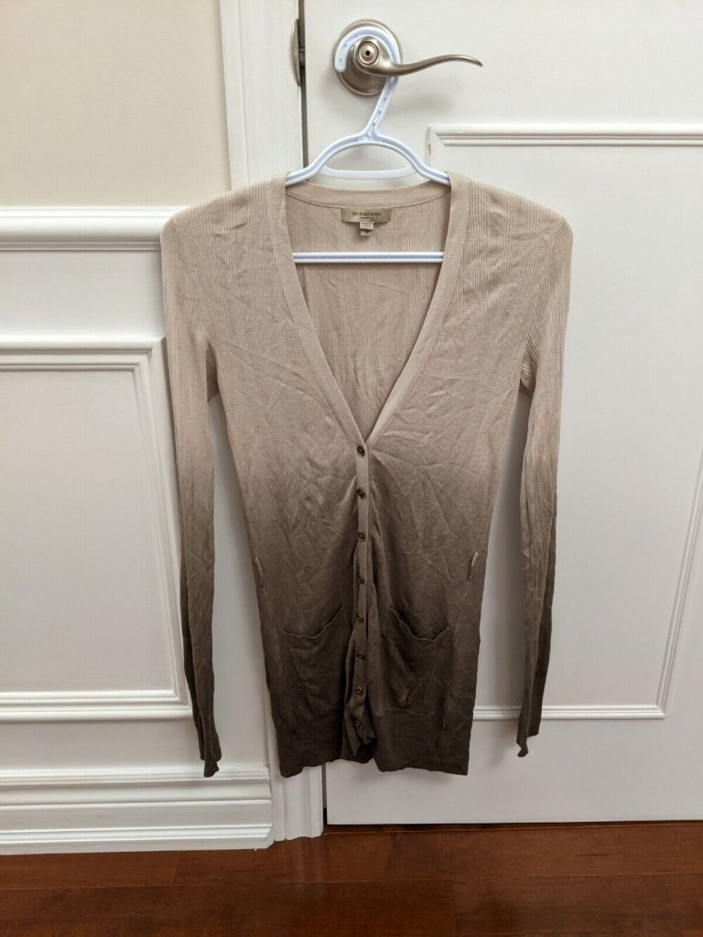Burberry silk cardigan size small